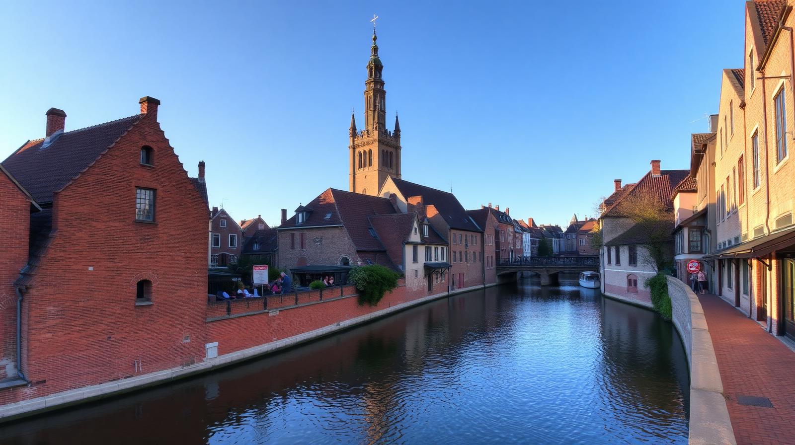 Provincie West-Vlaanderen — Brugse grachten en middeleeuwse architectuur — West-Vlaamse stadskern